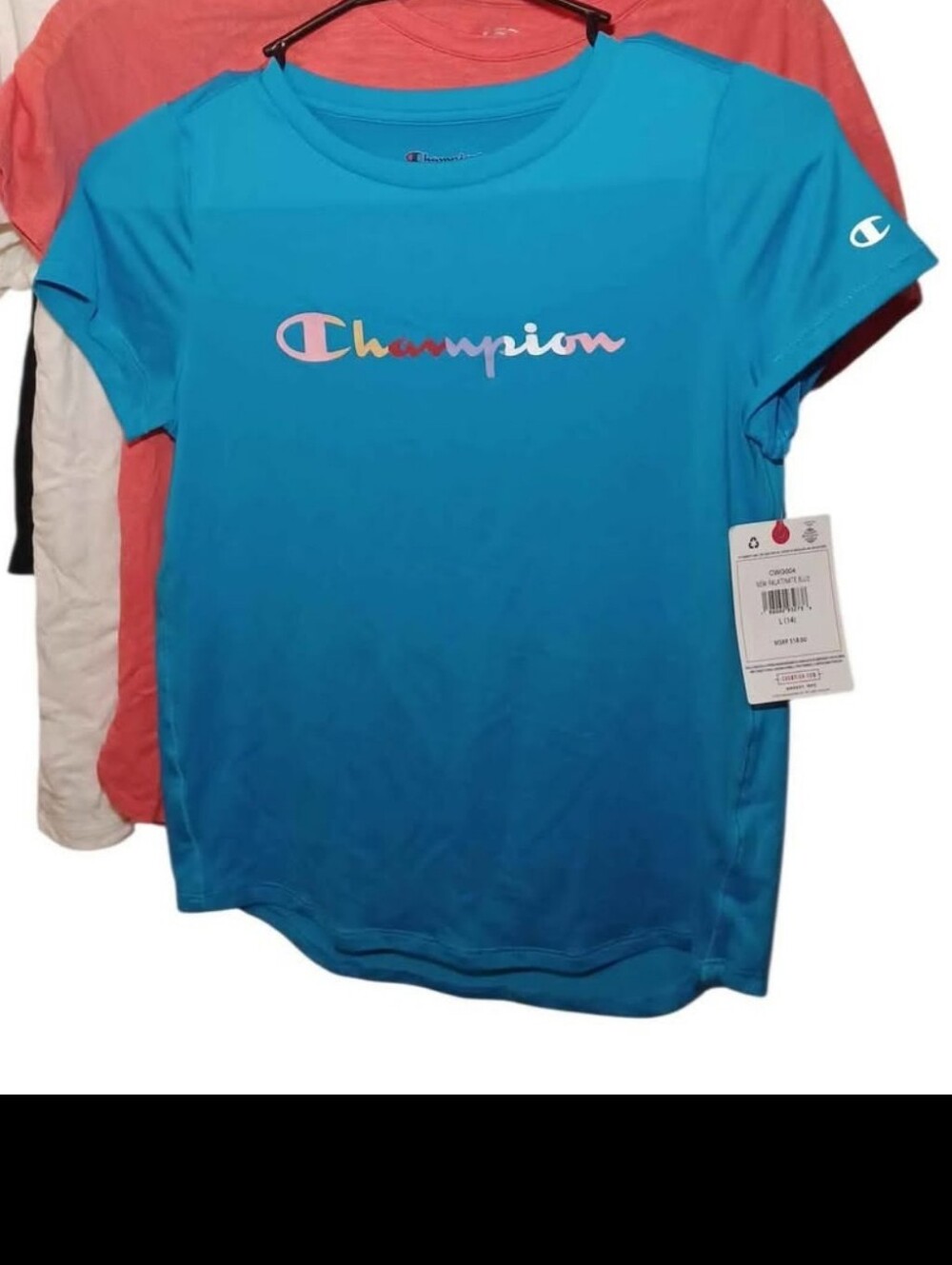 NWT Champion Girls Blue T-Shirt Size 14
